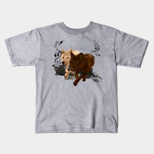 Awesome wolf Kids T-Shirt